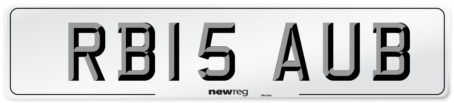 RB15 AUB Number Plate from New Reg